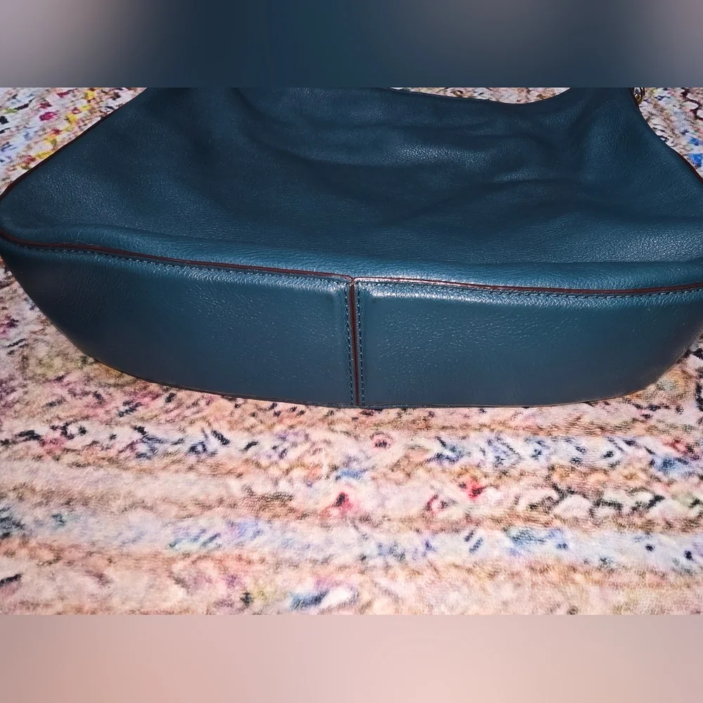 Marc Jacobs Teal Leather Hobo with Gold Hardware